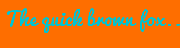 Image with Font Color 00C4D3 and Background Color FE6E00